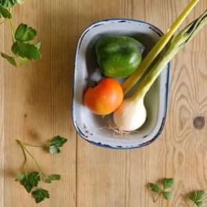 Verduras salpicon de pulpo